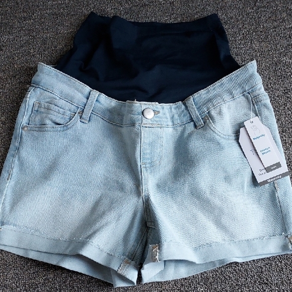 NWT, Time and Tru High Waist Light Blue Denim Shorts - Picture 1 of 6